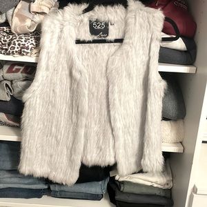 Rabbit fur vest